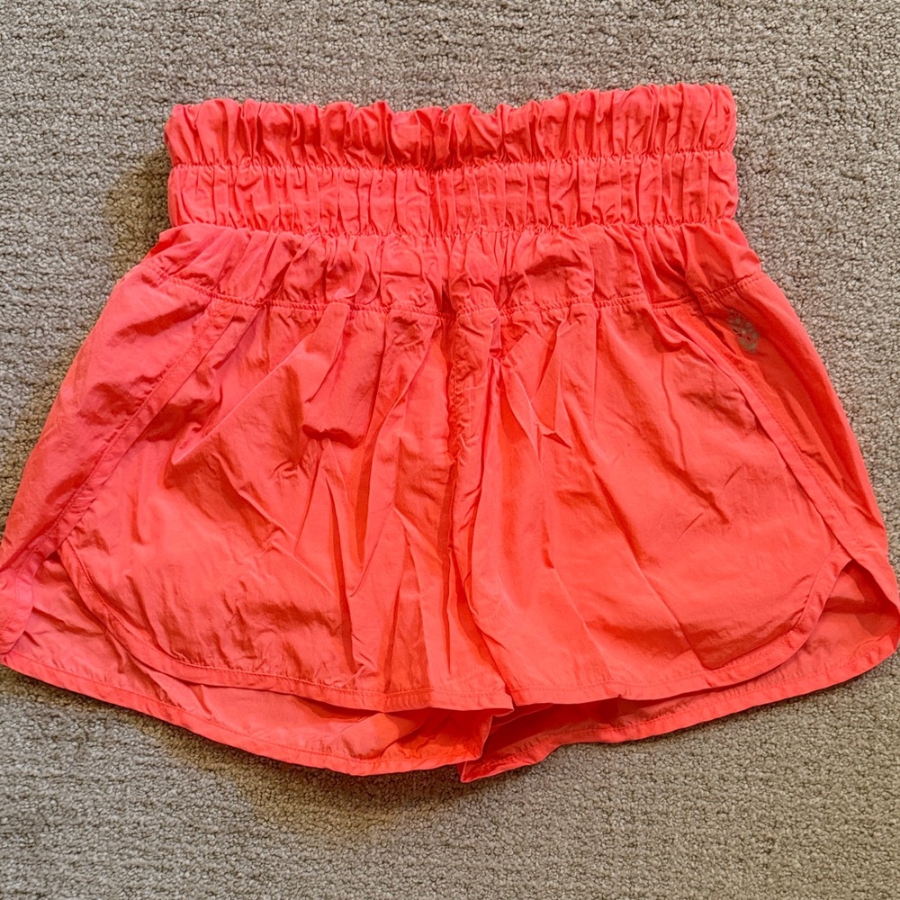 Women's  Neon Orange Shorts